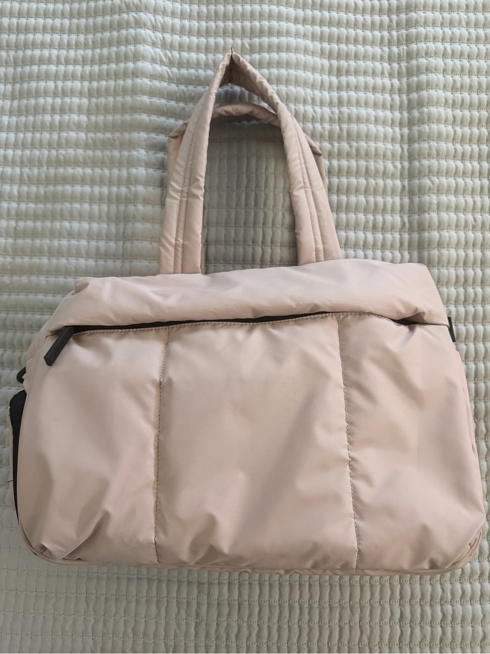 Calpak Luka Duffel in Rose Quartz